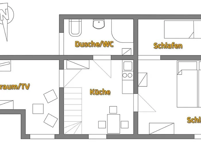 Zur Ellernmuehle アパート